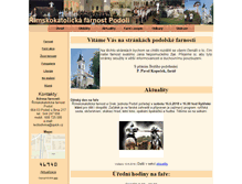 Tablet Screenshot of farnost.podolak.cz