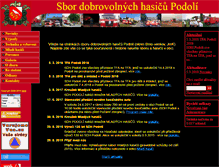 Tablet Screenshot of hasici.podolak.cz